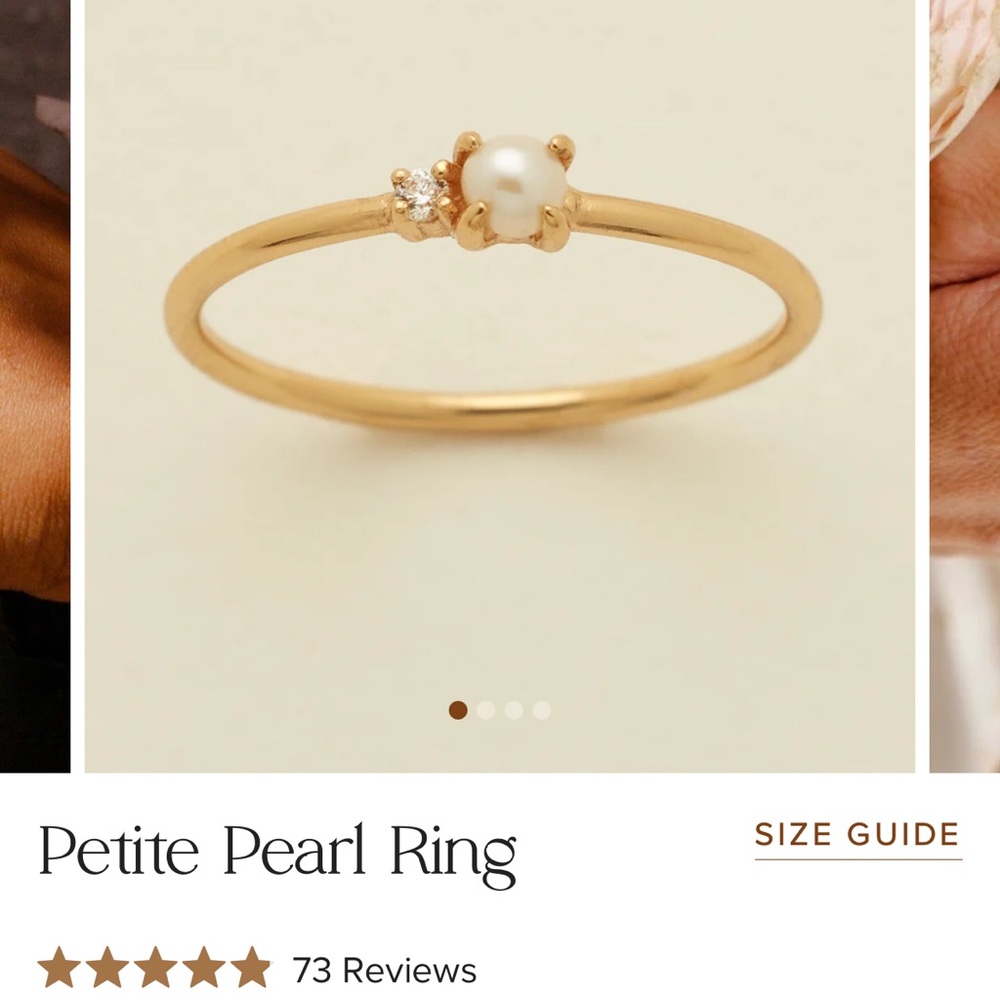 Made by Mary Petite pearl Ring - Size 5